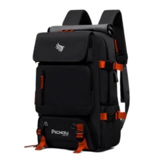 MOCHILA PICHAU VULCAN, PRETO E VERMELHO, PCH-VULC-BL01 - DESCONTADO EM FOLHA